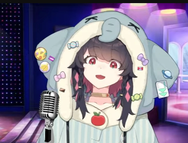 Mivi singing on one of her Karaoke streams