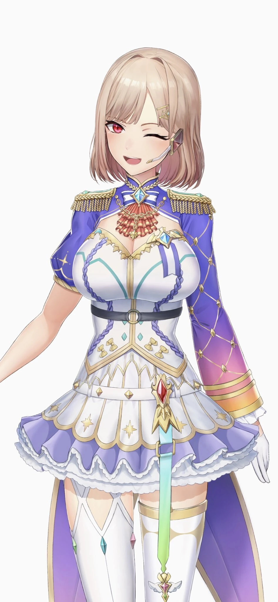 Idol Prince Outfit With French Bob Hairstyle
