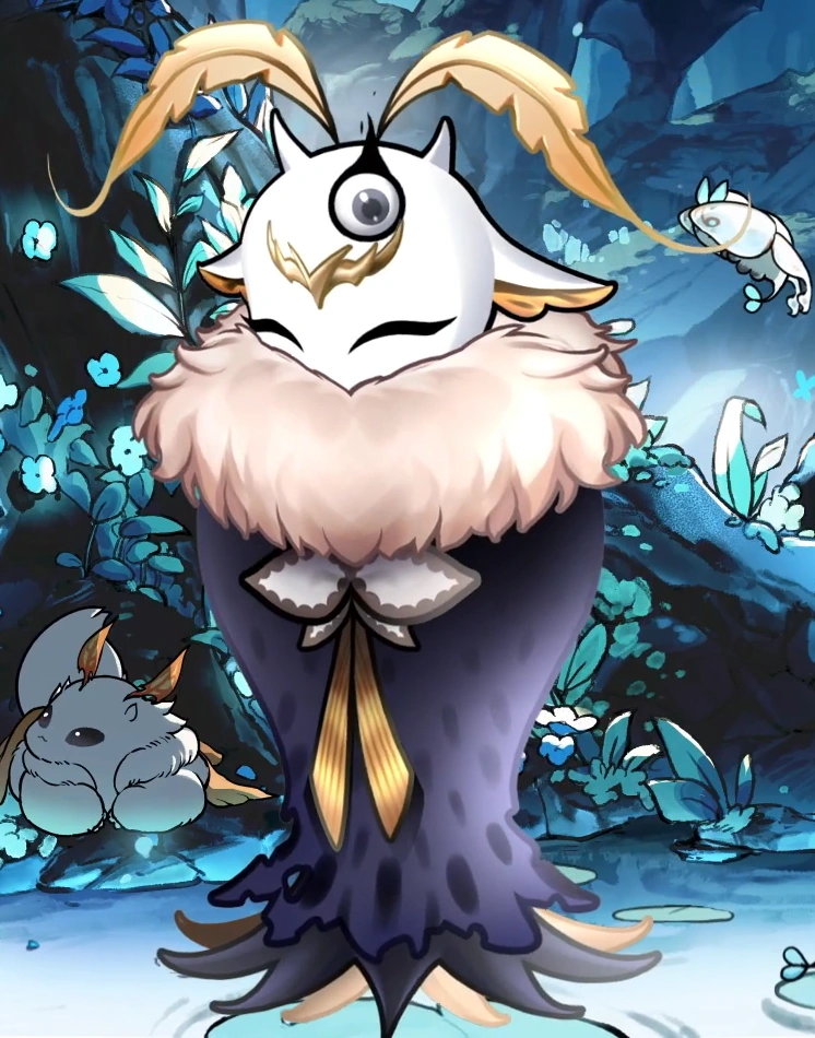 Hollow Knight Cloaked Yuzu Eyes Closed
