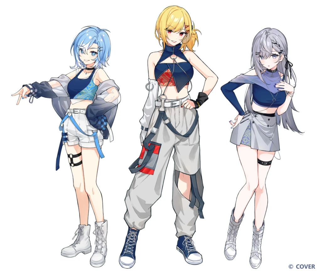 hololive Indonesia 5th Anniversary Chromatic Future Key Visual by Puunyannyan