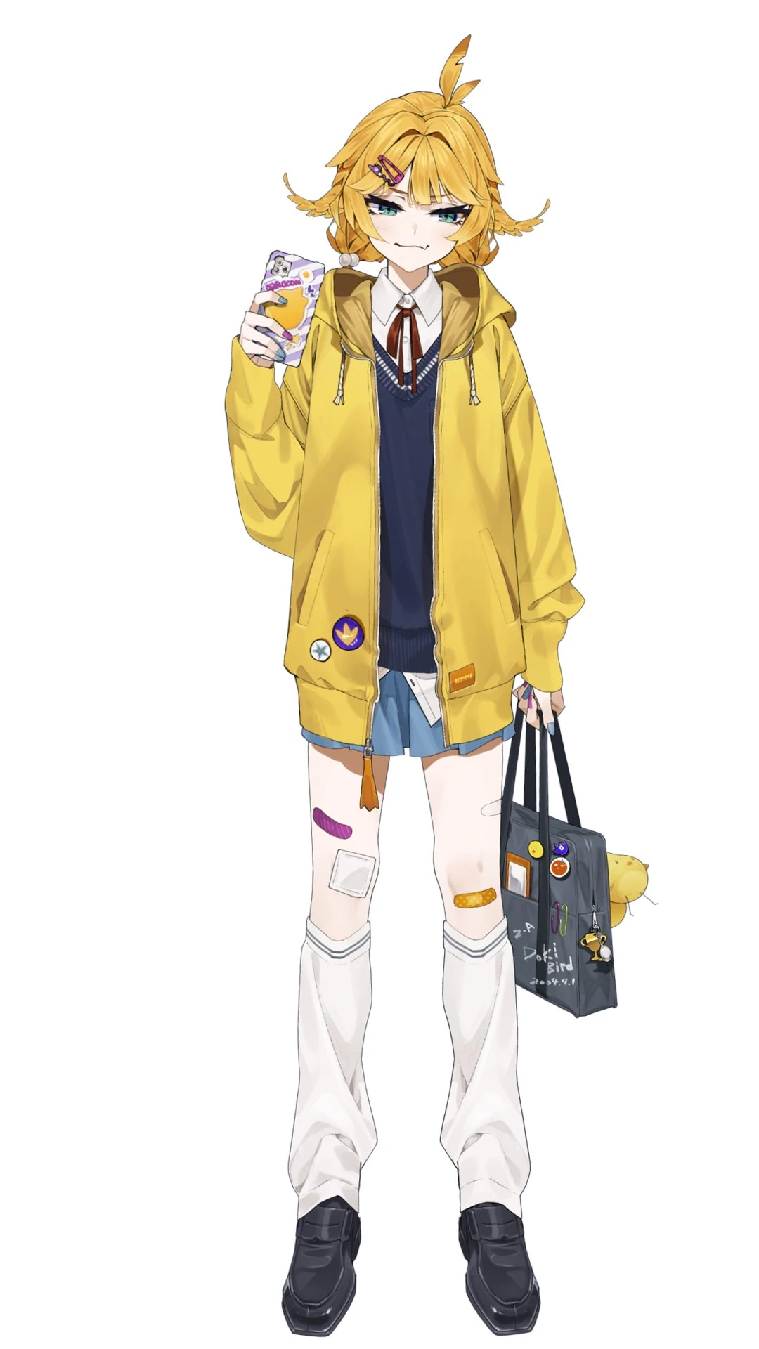 School Outfit<br>(dragoon hoodie with hood down)