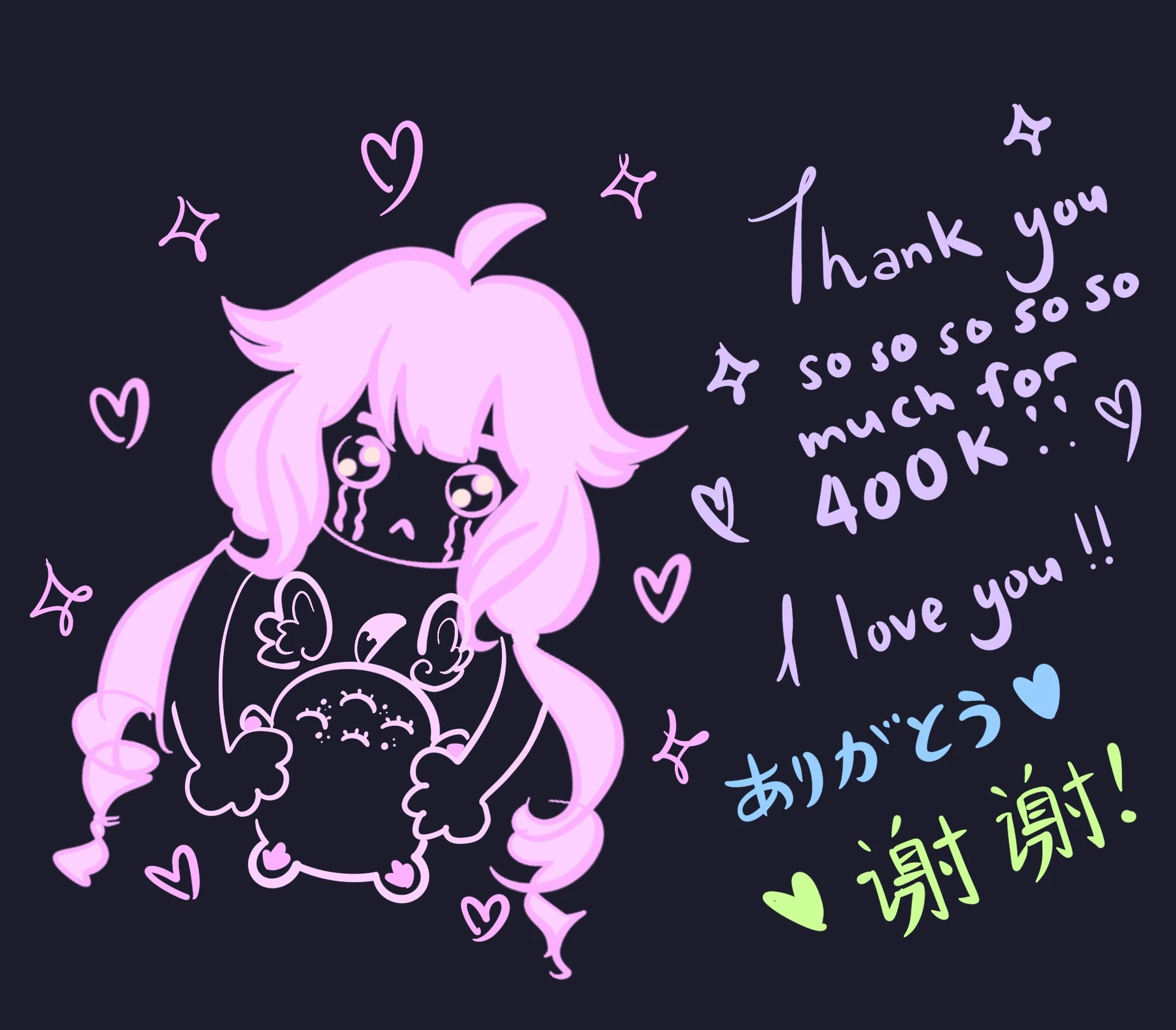 Thanks for 400,000 YouTube subscribers and Twitter followers