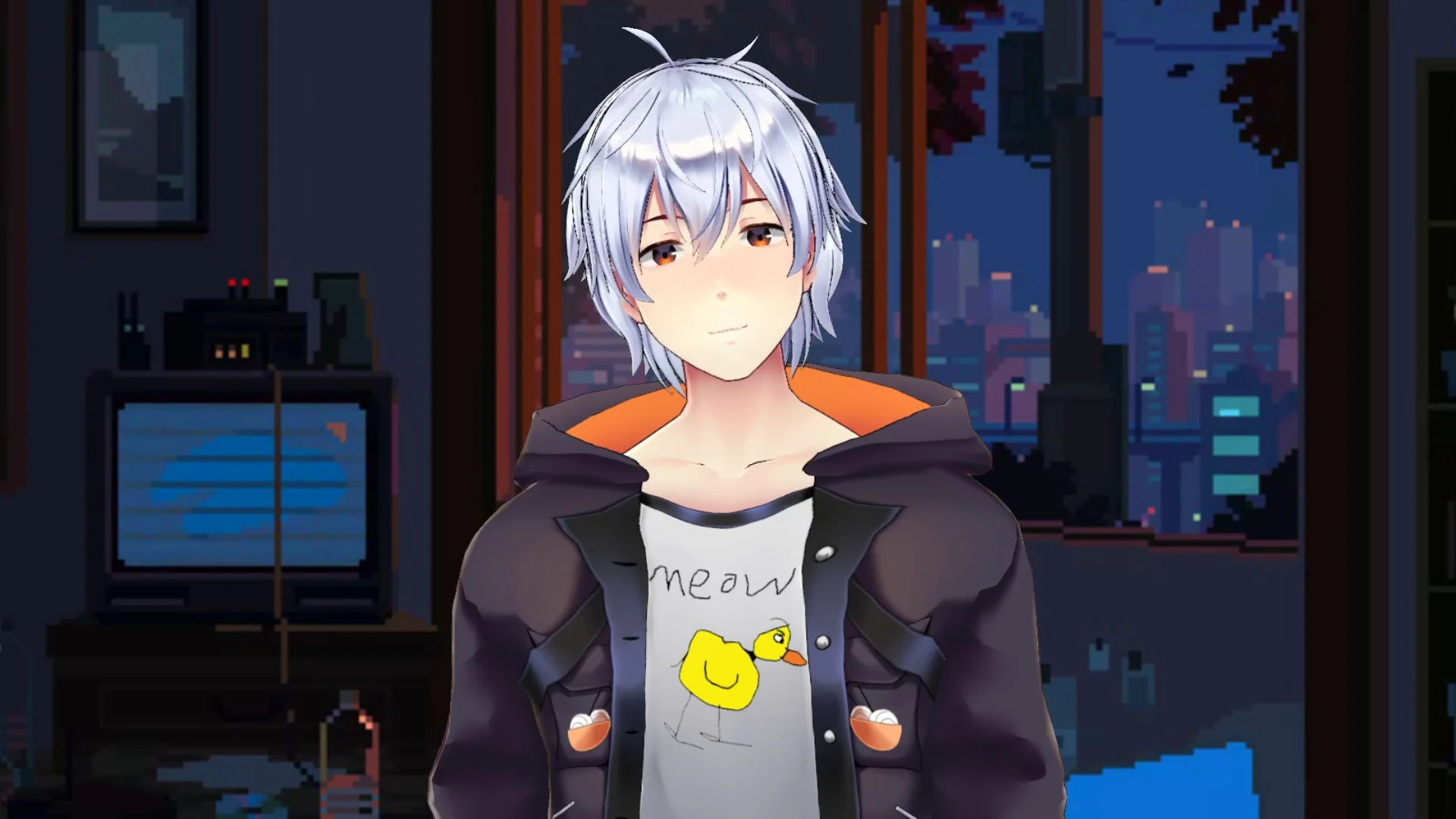 YokuRin wearing a Reckful shirt<br>(by DDMavis)