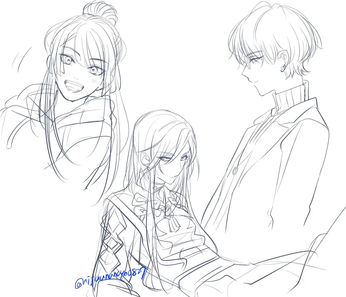 Nagao Kei and Yumeoi Kakeru by Ninahachi