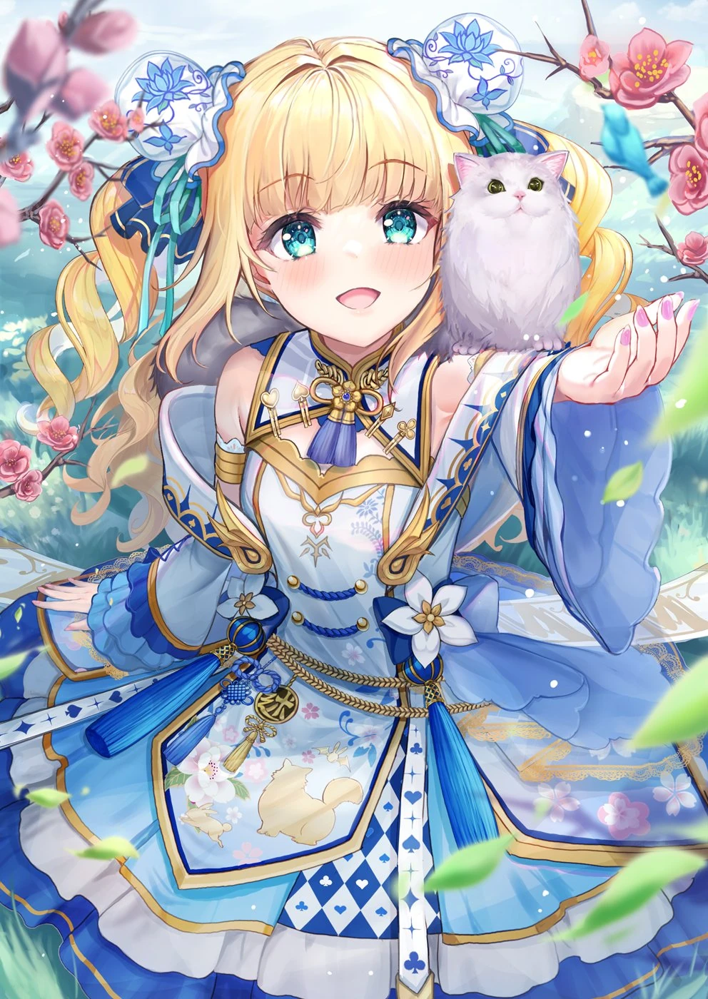 Chinese Dress Illustration<br>by Akabane