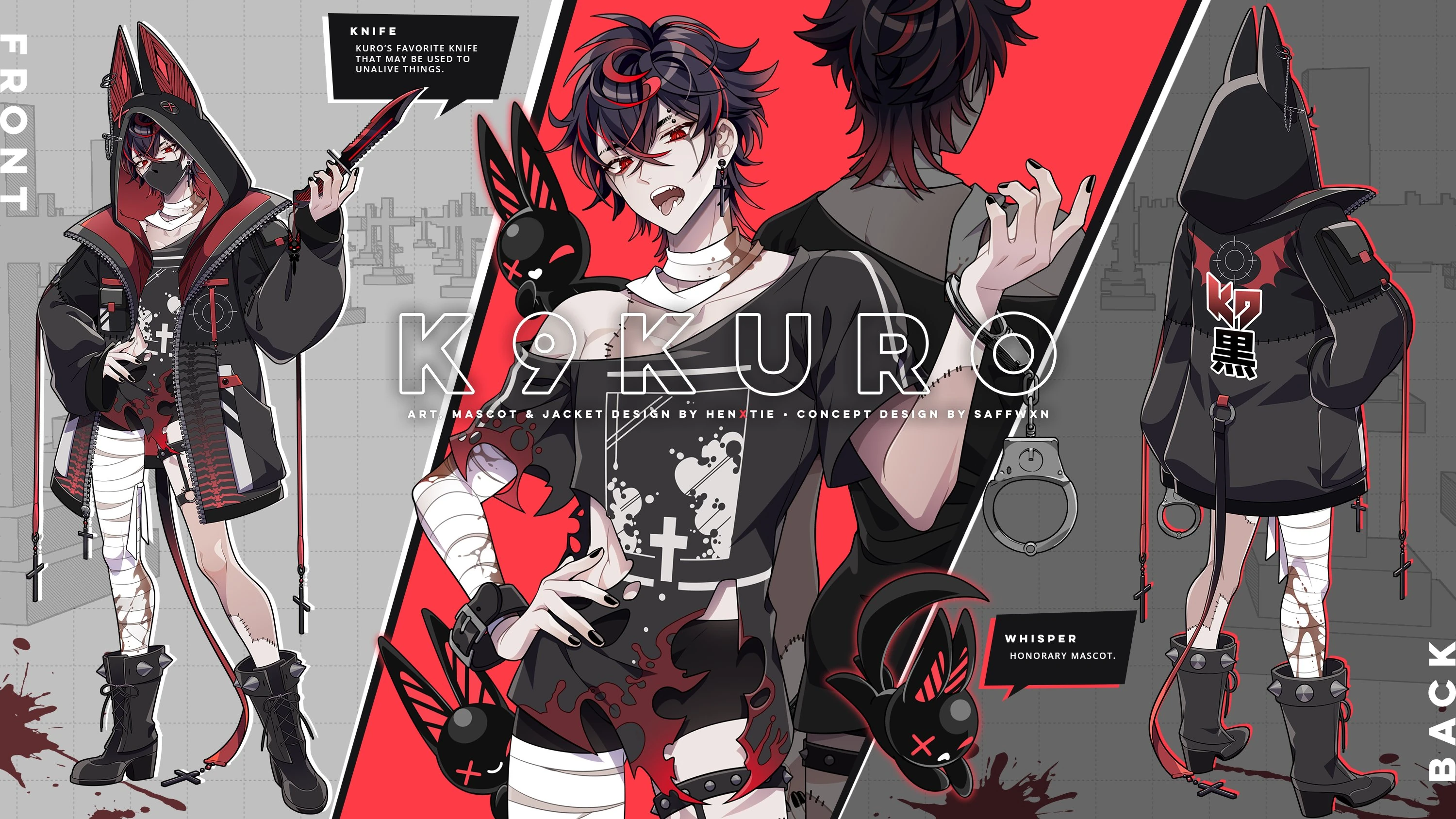 K9 Kuro Ref Sheet by hen-tie