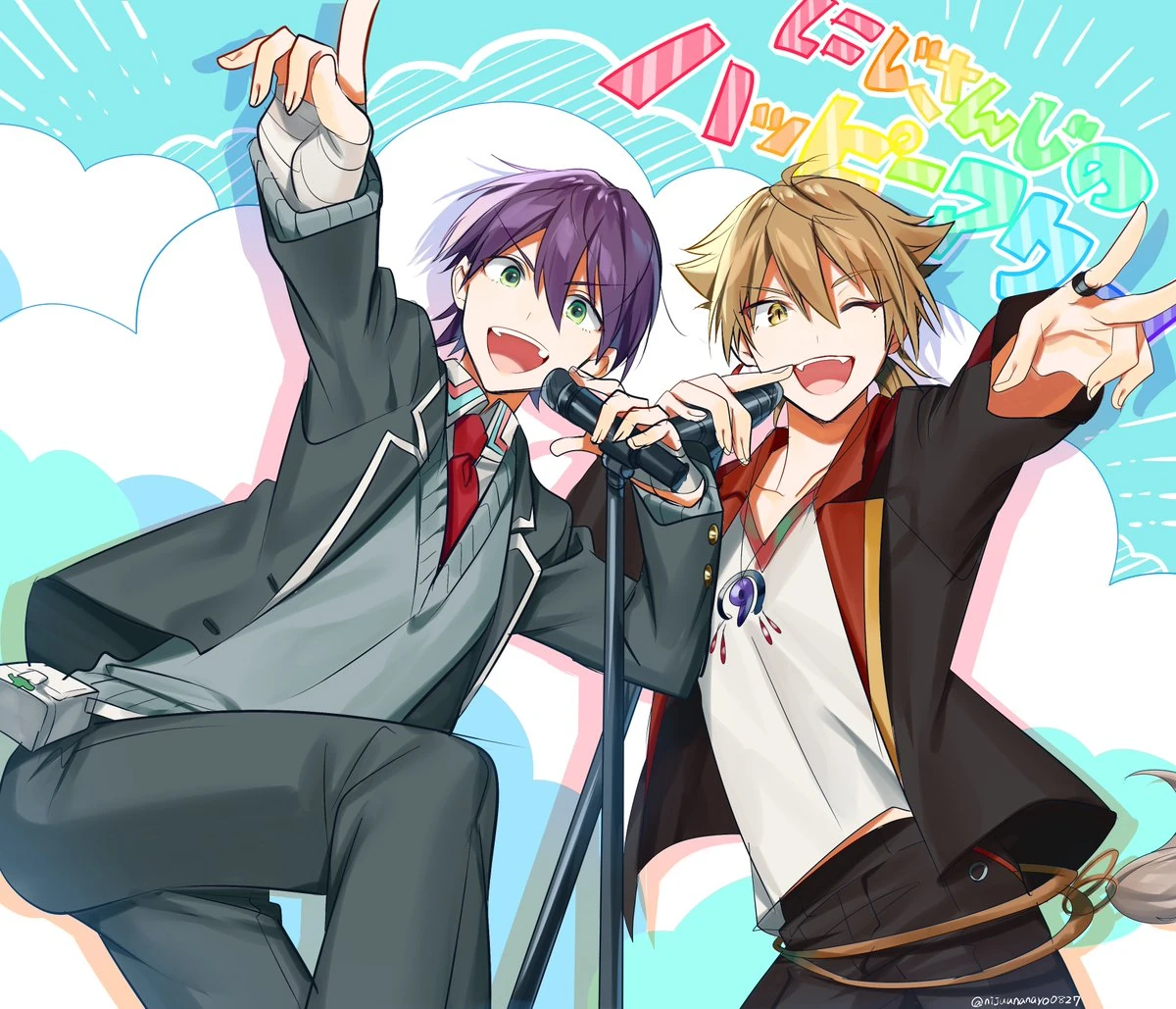 NIJISANJI's Happy Hour!! #4 Illustration<br>by Ninahachi