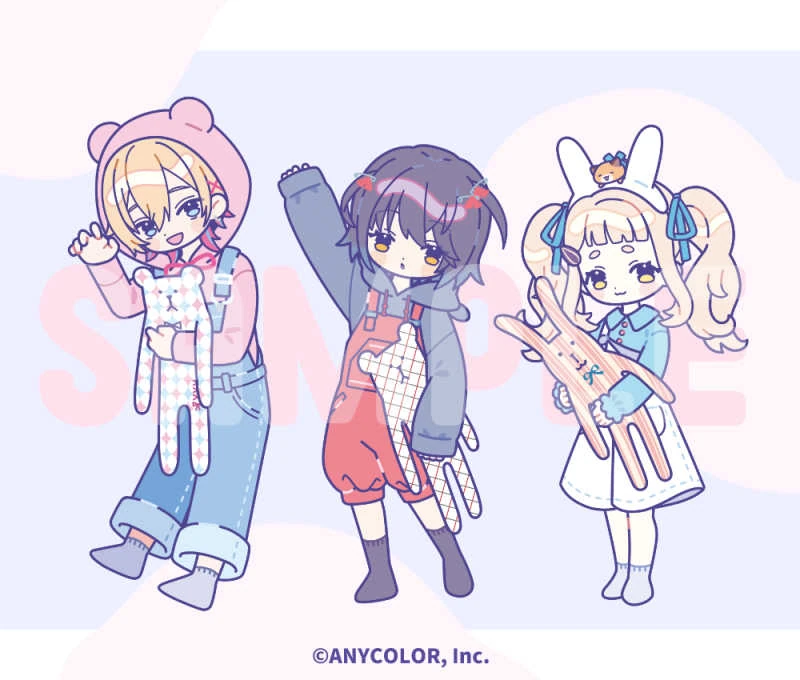 NIJISANJI × CRAFTHOLIC Collaboration Goods Illustration by Rujie