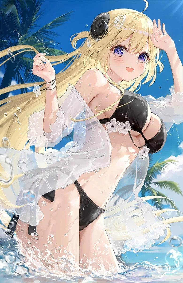 Watame in Swimsuit by Fu-mi