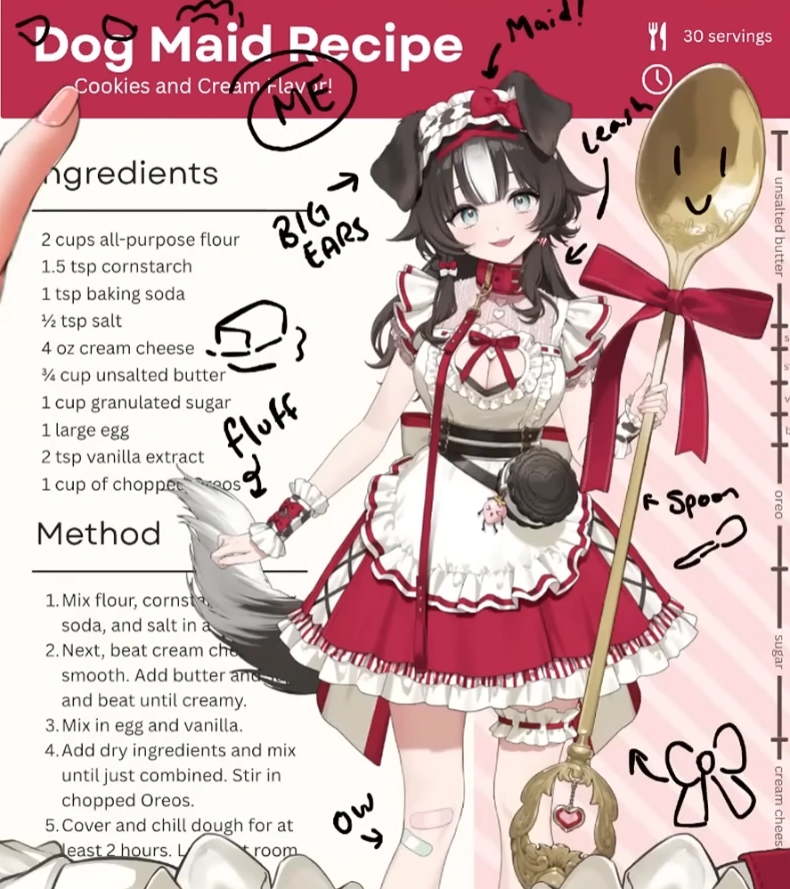 Bibi recipe with visible ingredients