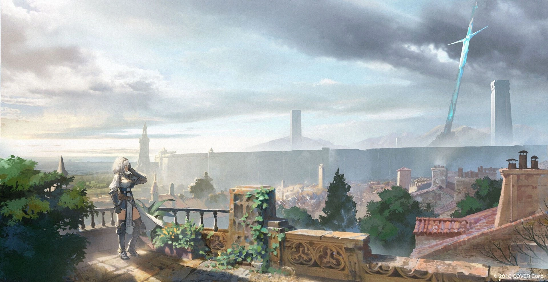 "Uesuta de kukkingu" Web Manga Fortress City Vesta Introduction Illustration