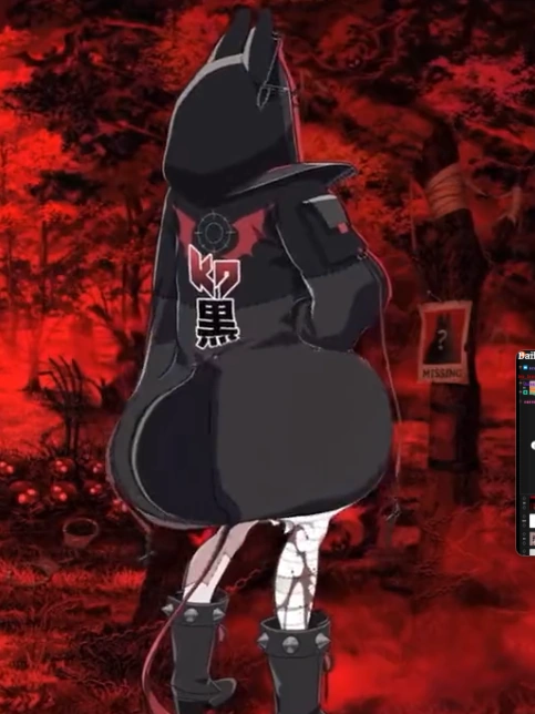 Gyatt Kuronei, his joke "outfit" from his stream on November 20th 2023 (Model made and rigged by Brain)