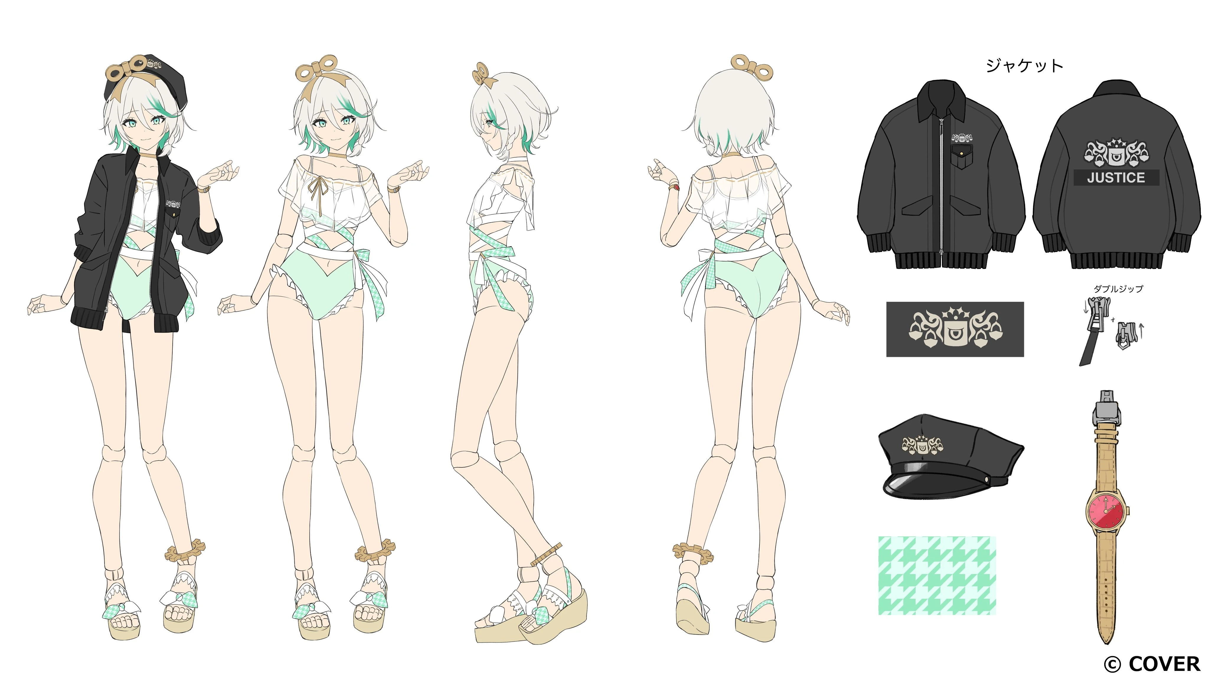 holonatsu Paradise Costume Reference Sheet
