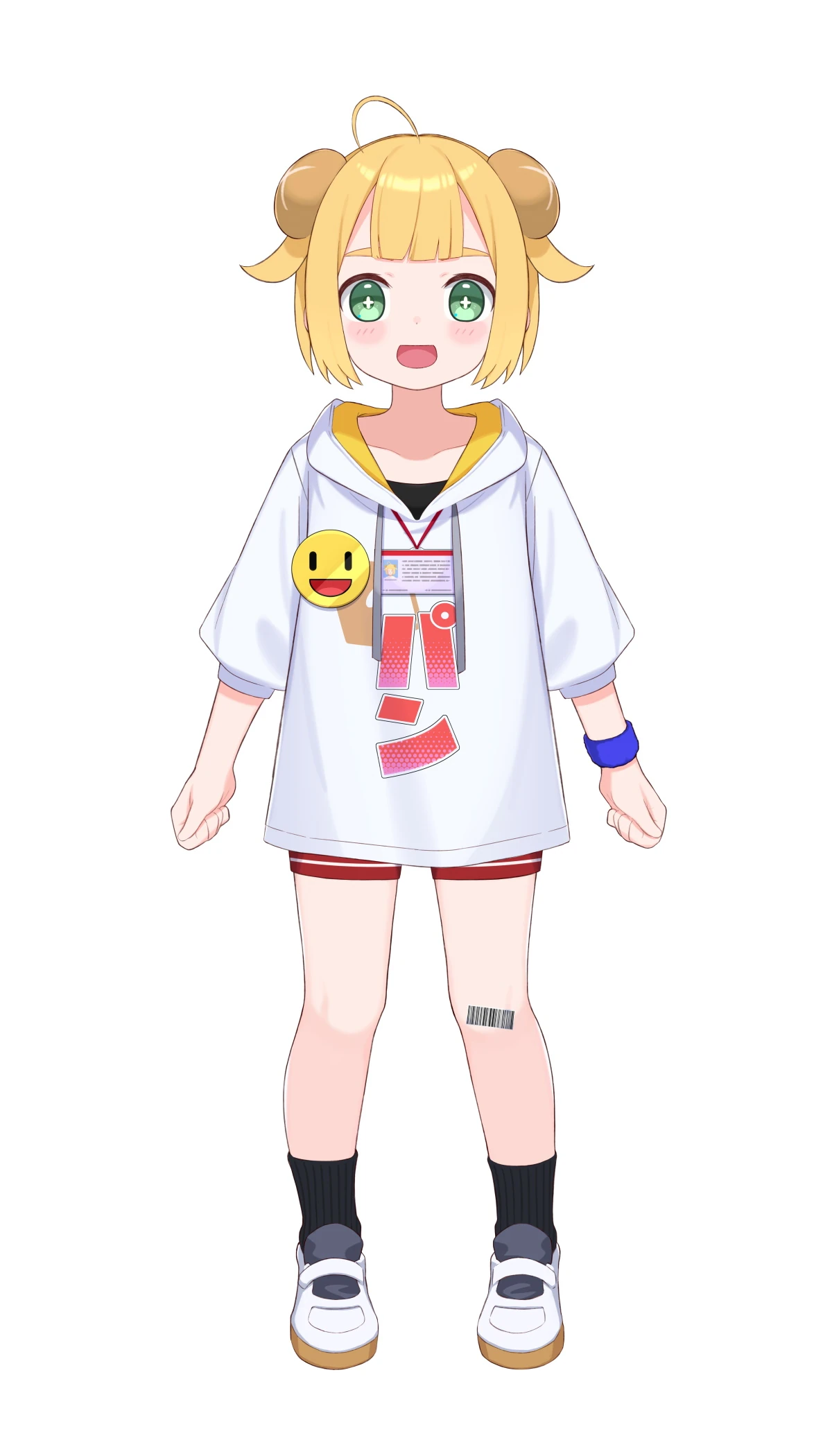 Baguette's 2022 model without jacket (Illustration by Hosinagomi, rigging by nonon_yuno)