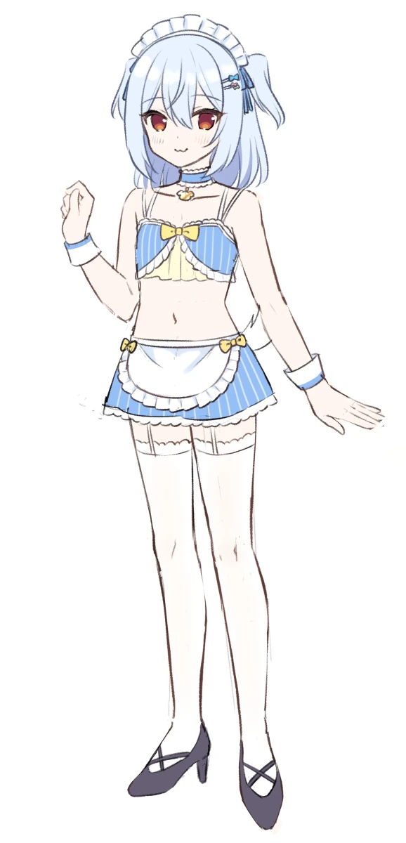 Inuyama Tamaki Maid Outfit Sketch