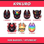 K9Kuro Sub Bages by hyuni