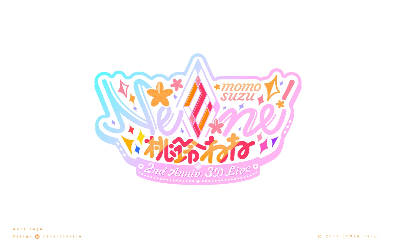 2nd anniversary 3D live logo<br>by minato design