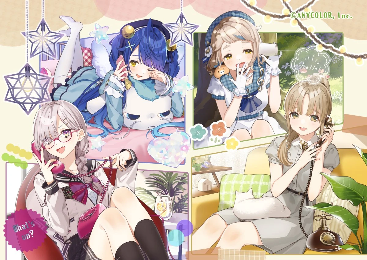 NIJISANJI Telephone Voice Illustration<br>by Booota