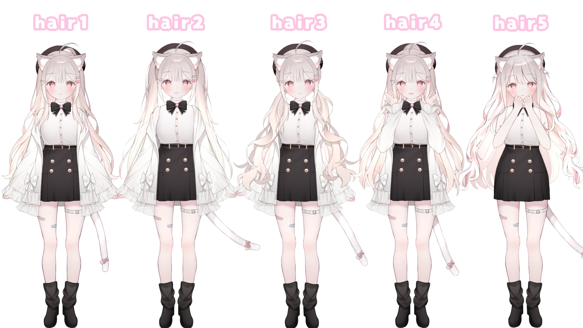 3rd Outfit Hairstyles Reference Sheet