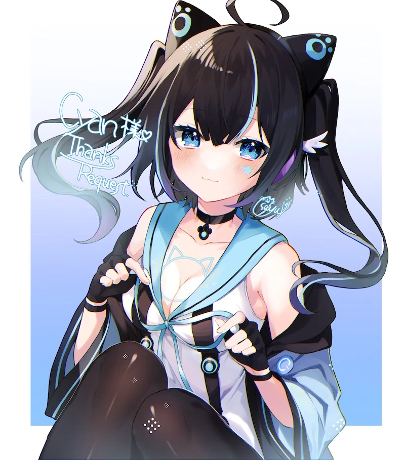 Cyan art by @sayu_tmg_