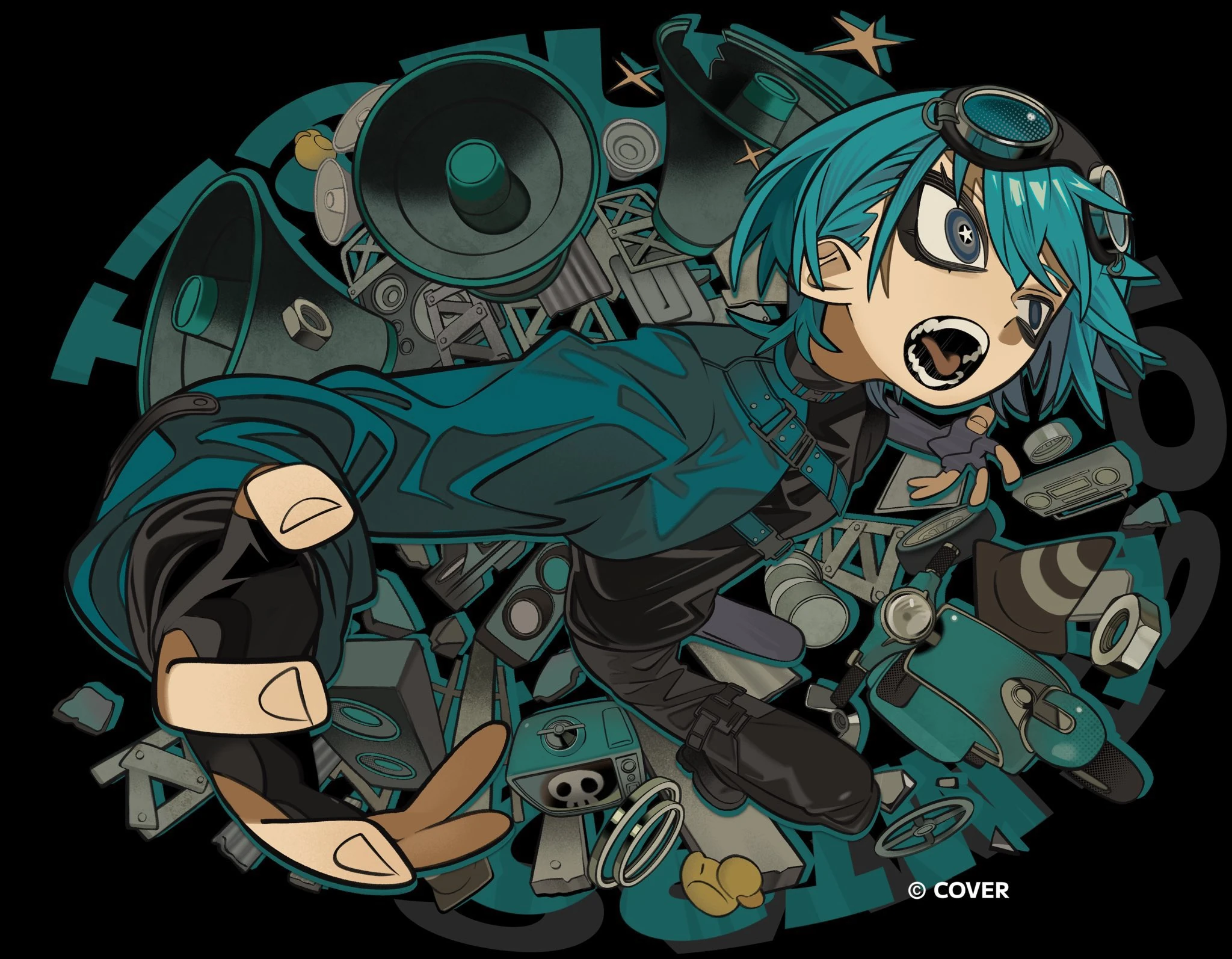 Panda Hero Illustration<br>by Chappii