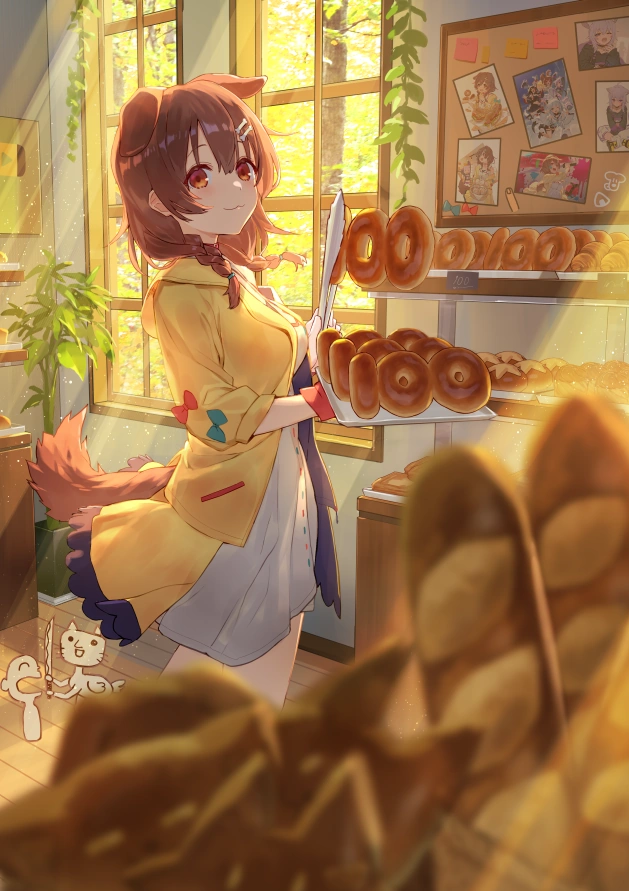Inugami Korone 1 Million Subscriber Illustration<br>by Izumi Sai