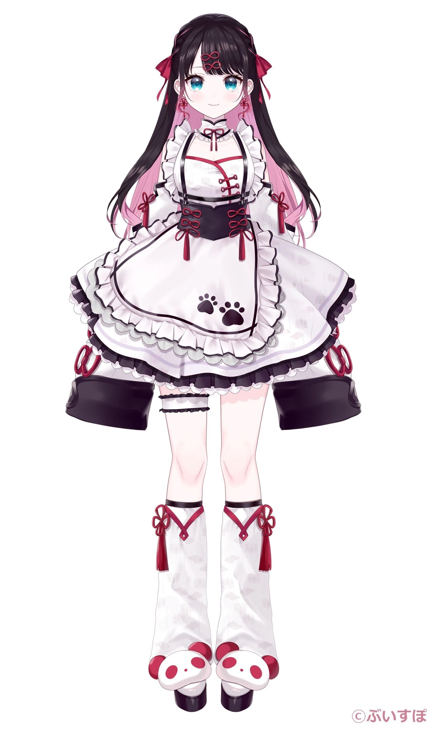 China Maid (7th Outfit) With Long Hairstyle