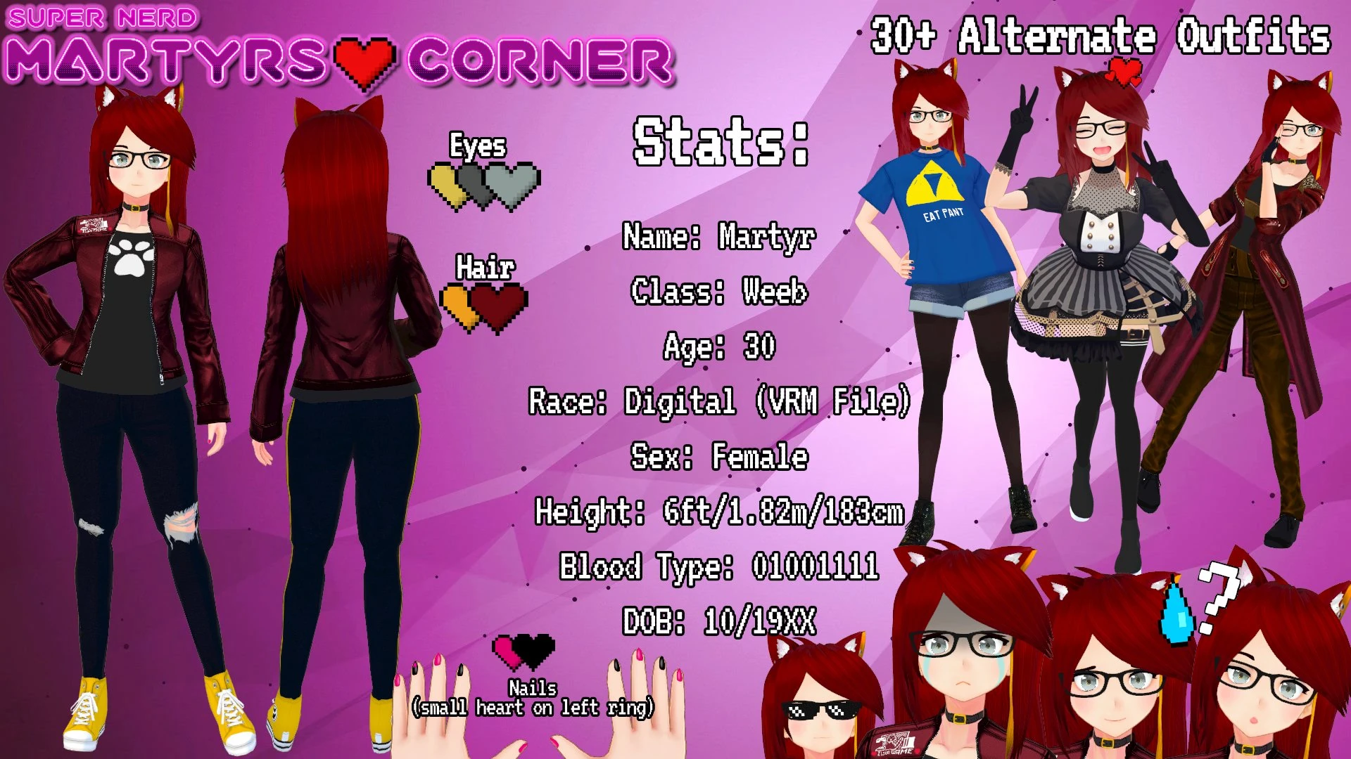 Martyr's 2.5 Reference Sheet