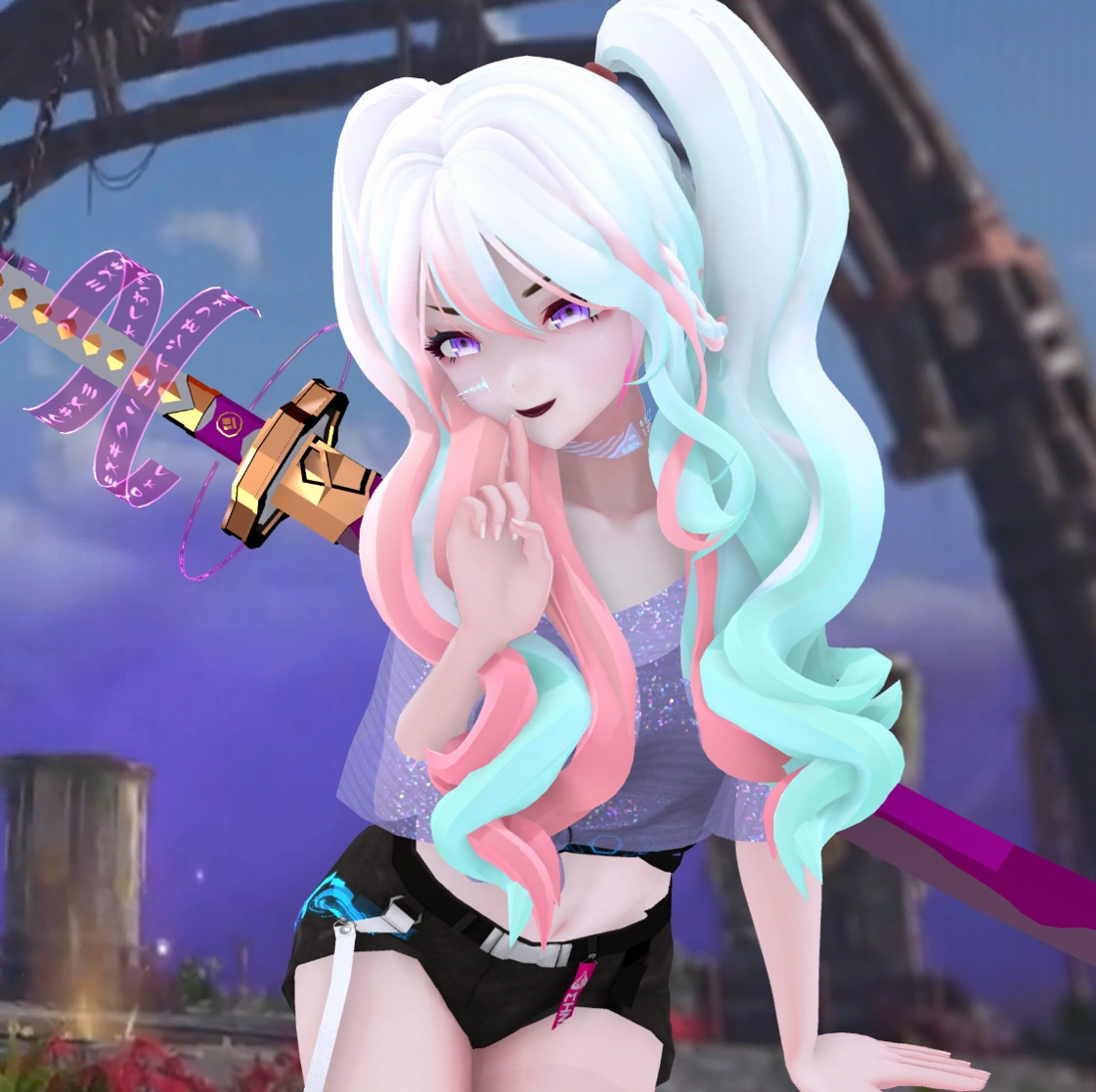 Mizu posing in Naraka
