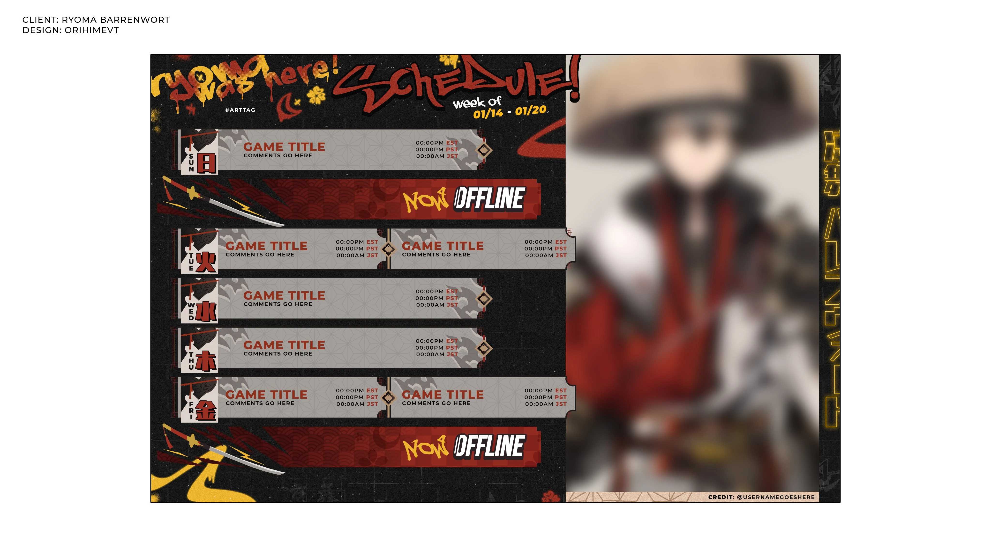 Schedule Design by Orihime