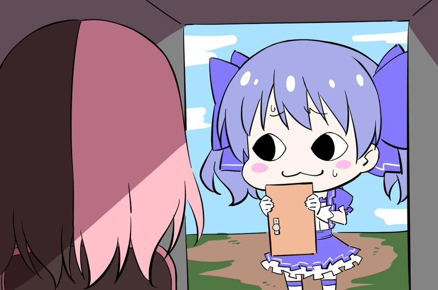 [[Yuki Chihiro]] and Tachibana Hinano<br>by [https://twitter.com/CcSLh64A4xAdn6C/status/1523675067464691713 Torigara]