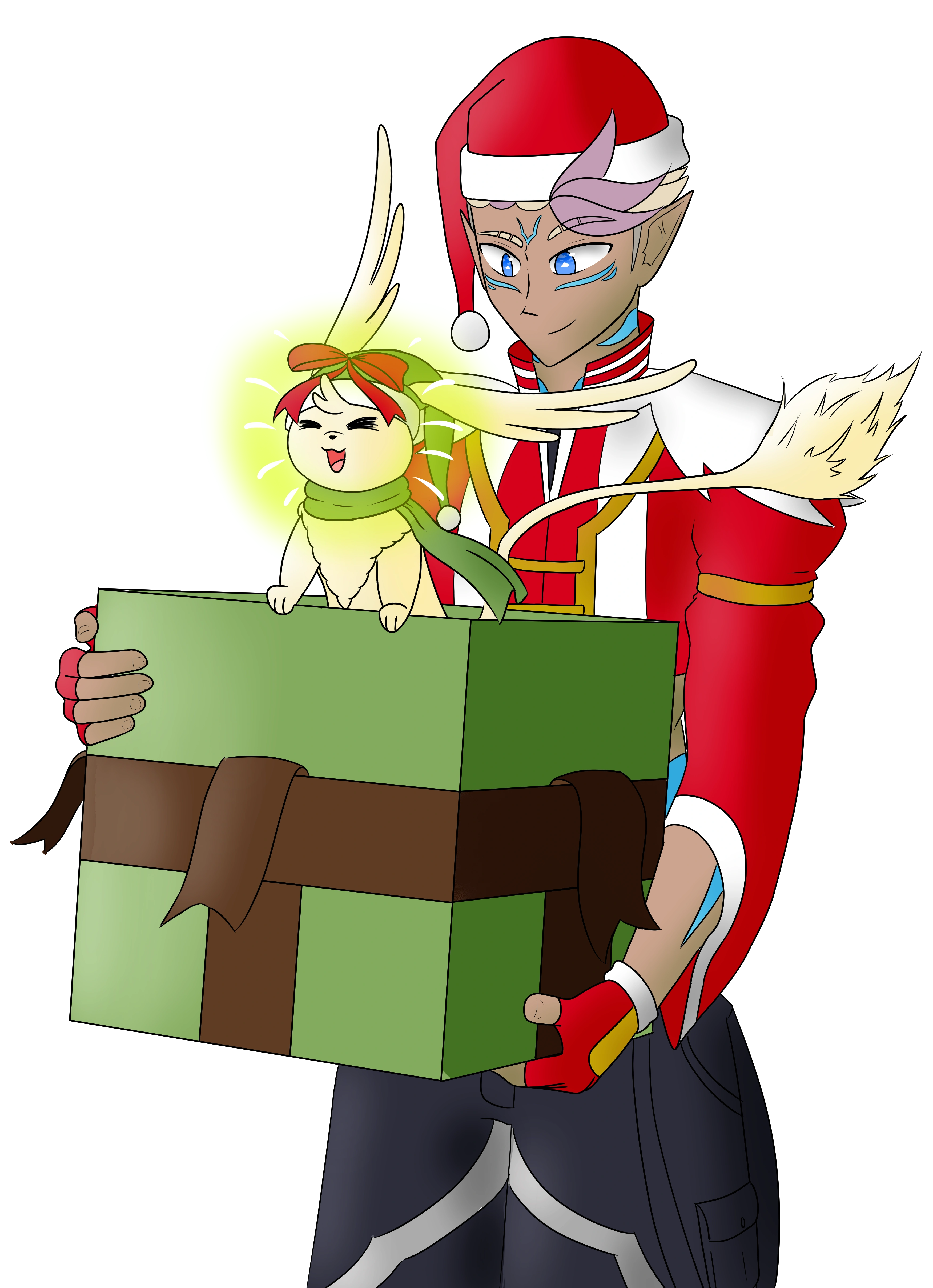 Holiday Themed Afress and Chino promo image for 2022 Charity streams