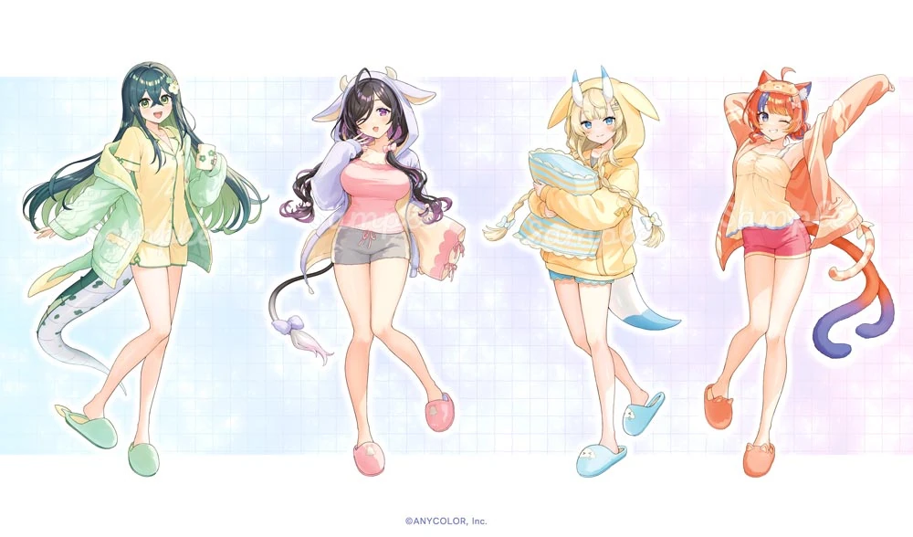 DMM Scratch Good Night Lottery Illustration by Sacro