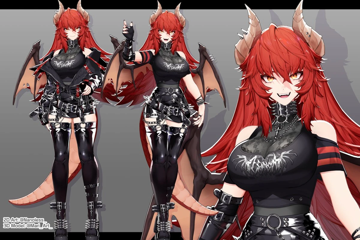 Zentreya Rocker Dragon 3D Concept Art Part 2 by httpsx.com_Mari_Art Mari_Art