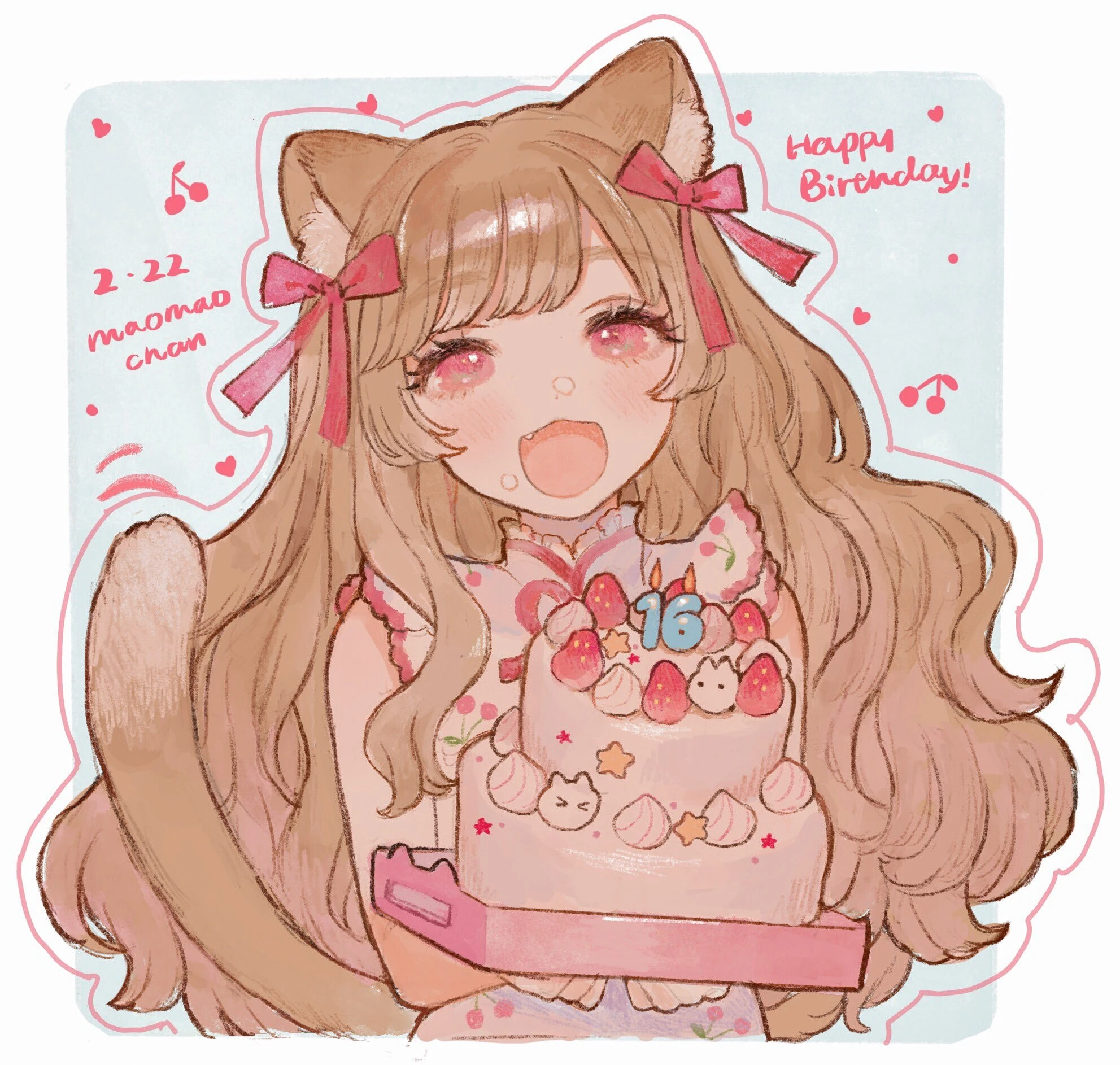 2020 Birthday Illustration by Unamiya