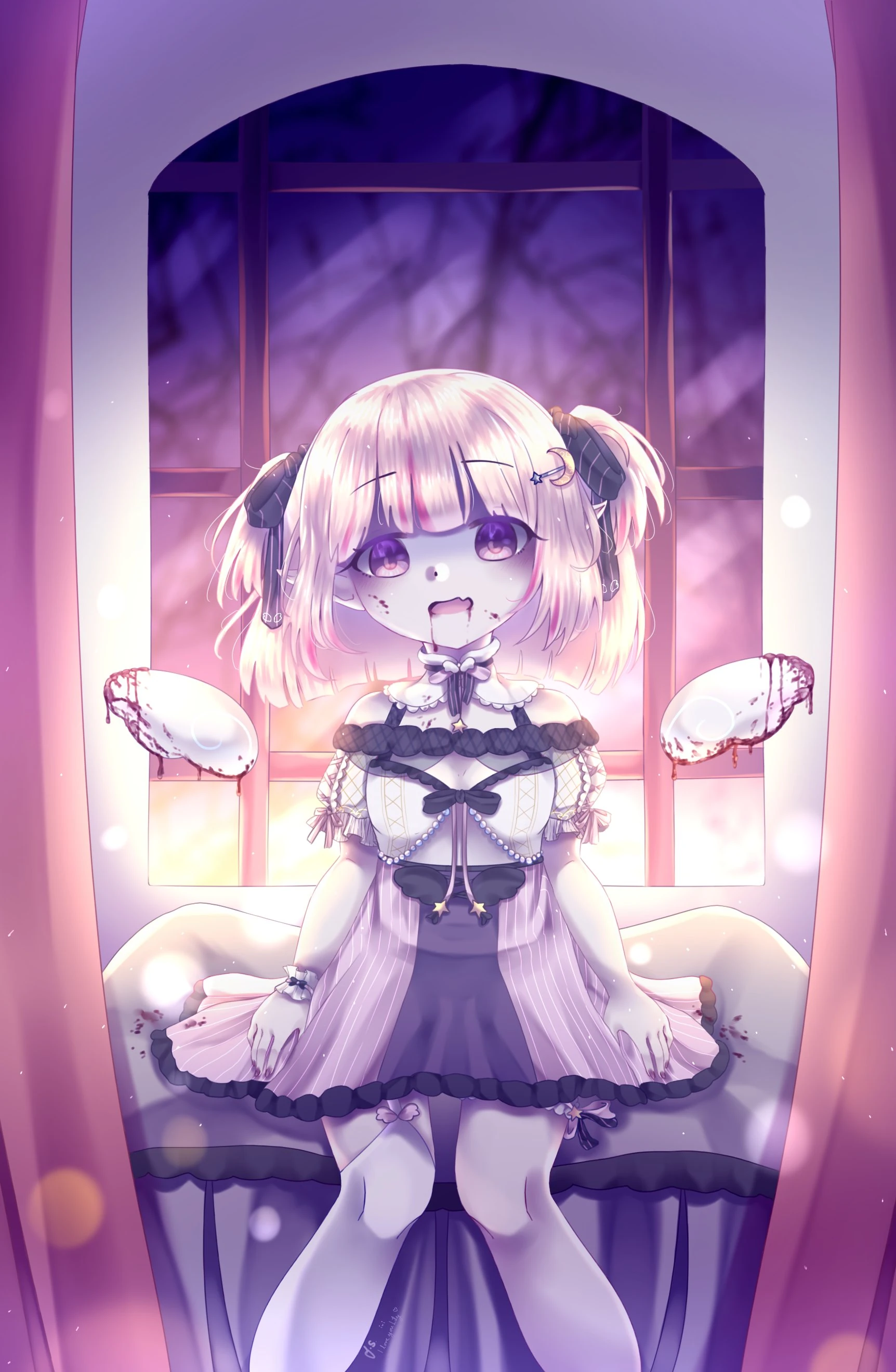 "You don't have any nightmares to eat..? But I'm so hungry.." (by fallenshadow)