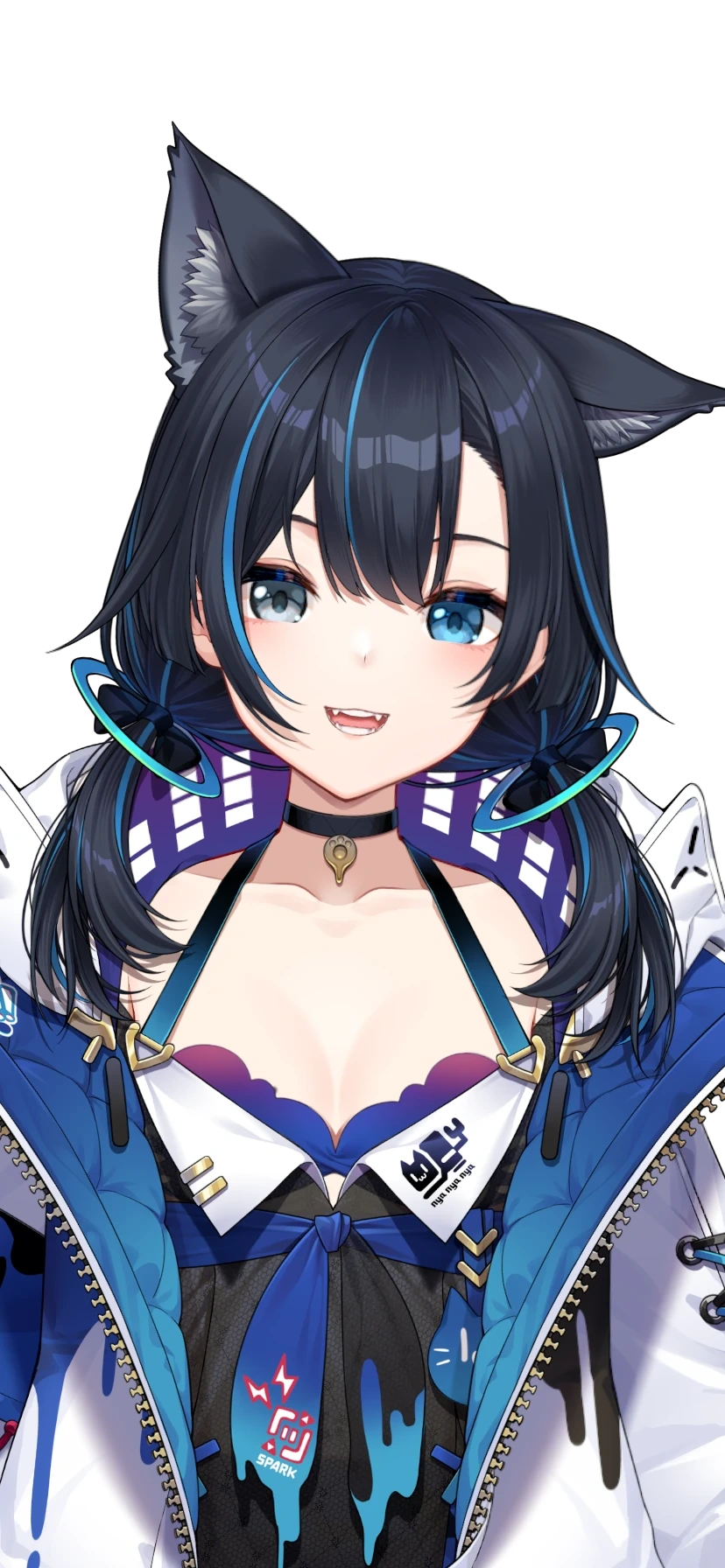 Streetwear Outfit With Twintails Hairstyle