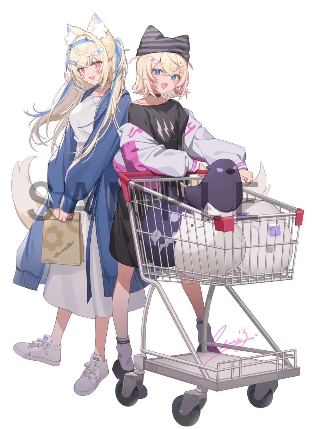 Comiket 103 FUWAMOCO Acrylic Stand by ICOMOCHI