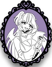 Portrait of Hime Hajime Pin by CalMoray