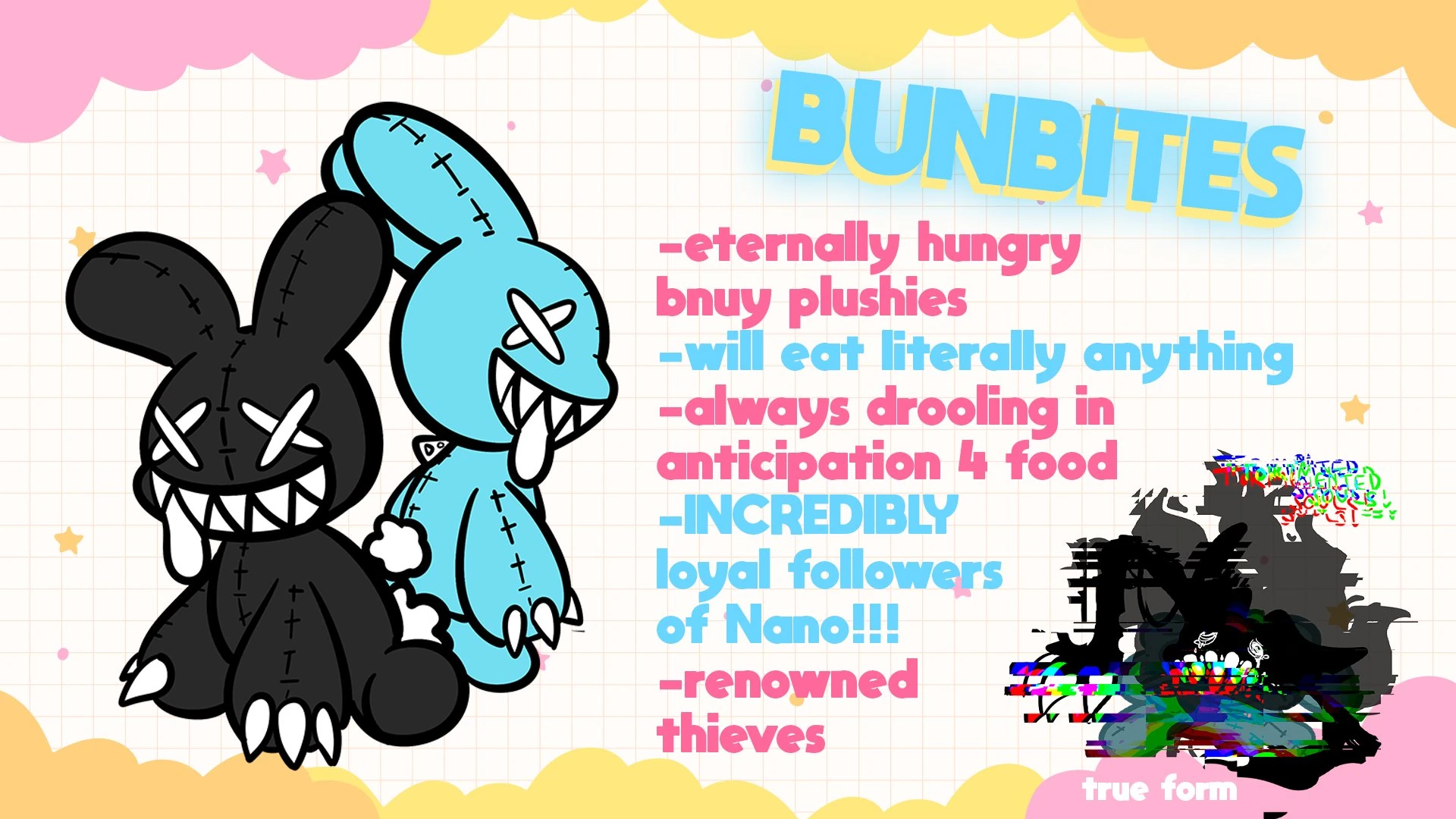 Bunbites Info and Reference Sheet