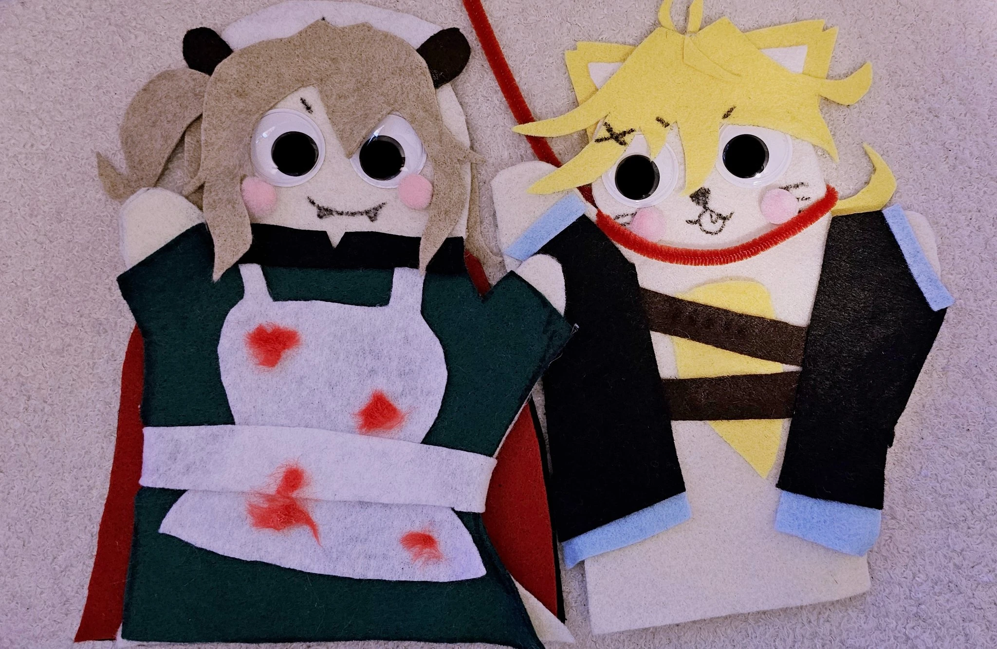 Doki and Nimi Puppets by Mint Fantôme