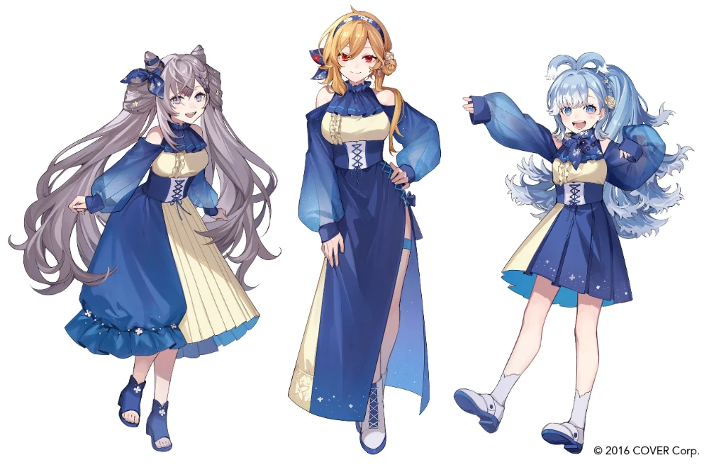 hololive ID Third Anniversary Key Visual by Hkina7