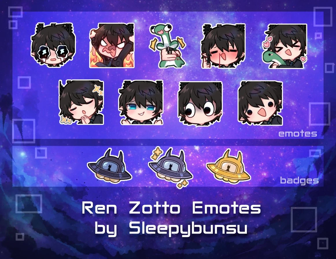 YouTube Membership Emotes and Badges<br>by Sleepybunsu