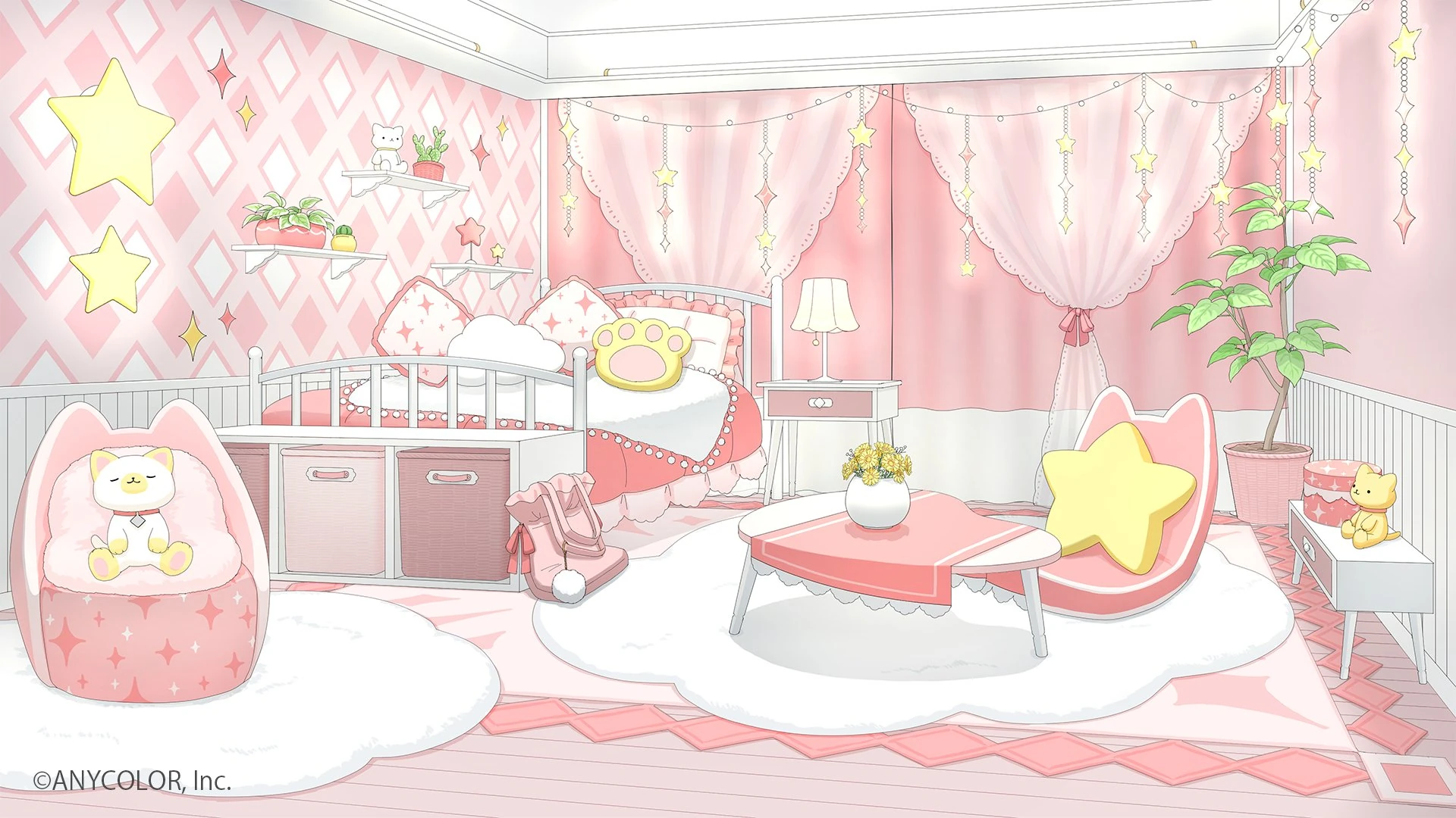 Room Background Without Chat Overlay, Desk, and Chair<br>by Tsukimori Tsuki