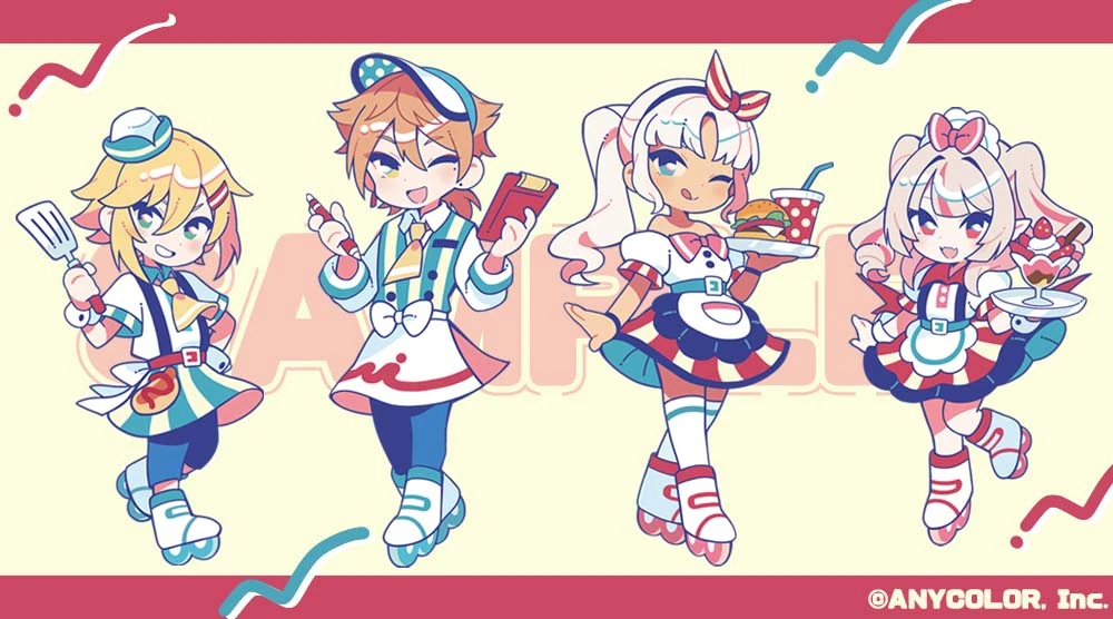 2434Diner Illustration by Kanyoko
