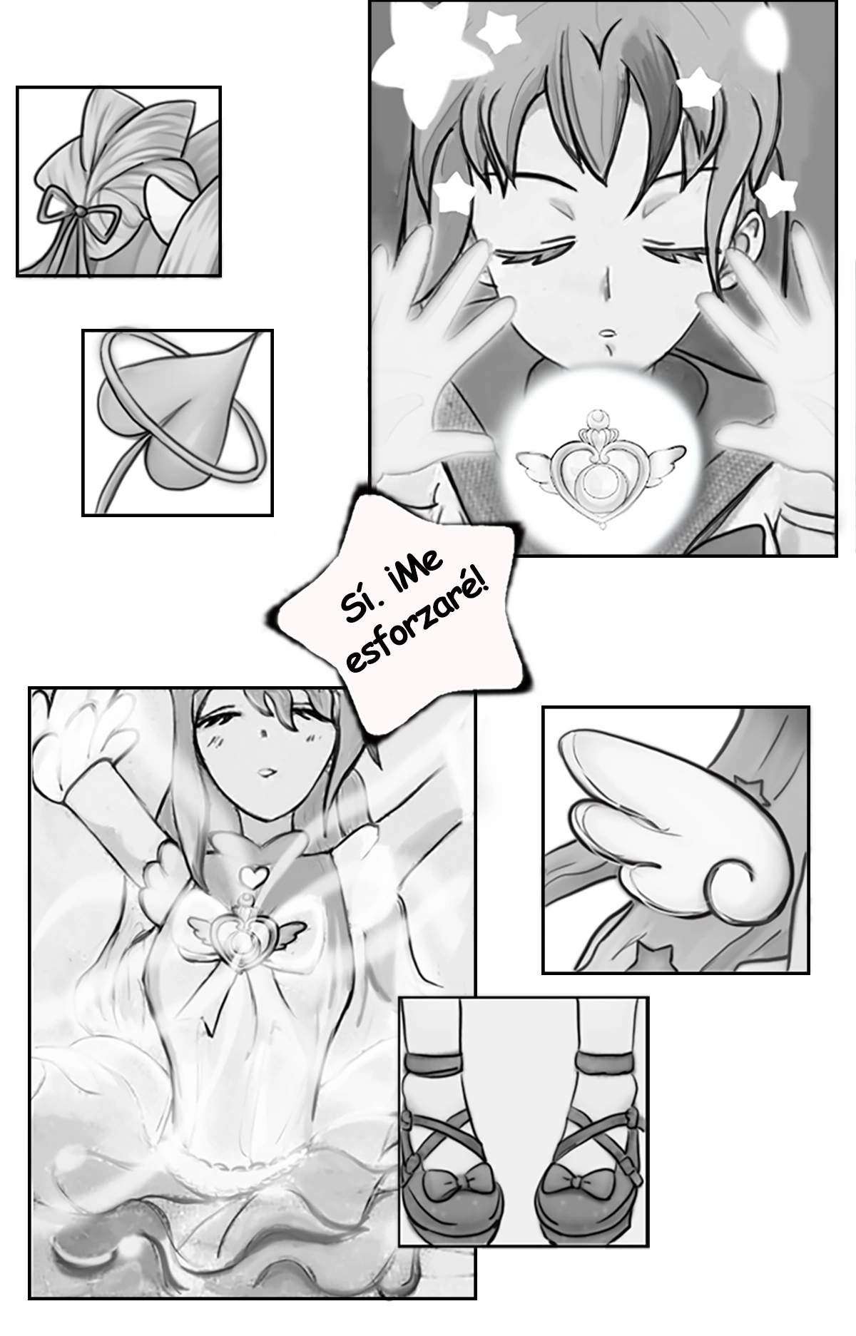 Ember's transformation page from her manga (1)