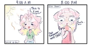 Mel sunburn comic