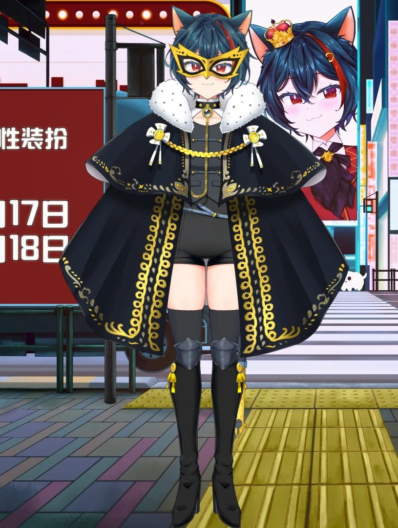 Merry's Phantom Thief outfit (illustrated and rigged by [https://twitter.com/DrakontKnight DrakonKnight])