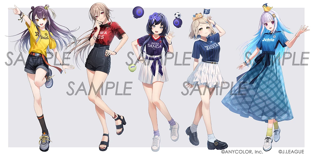 NIJISANJI × J1 League 2024 Collaboration Illustration by Dolustoy