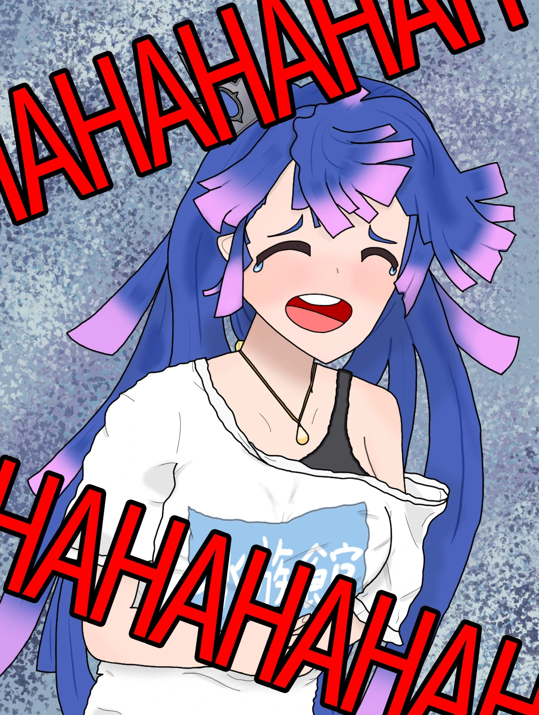 Nemu laughing<br>(by Fross01)